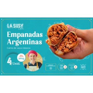 Nutriva Empadas Argentinas de Carne de Vaca Clássica 4 unidades embalagem 360 g