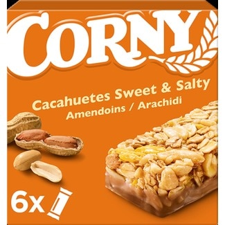 Corny Barras de Cereais Amendoins e Arachidi Pack 6 unidades embalagem 25 g