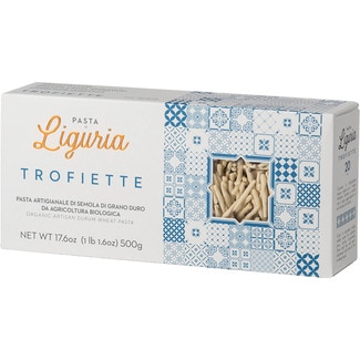 PASTA DI LIGURIA Organic artisan trofiette pasta case 500 g