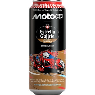 ESTRELLA GALICIA 0,0 cerveza tostada sin alcohol lata 33 cl