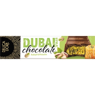DELICADORE chocolate relleno de kadayif y pistacho Dubai Style tableta 70 g