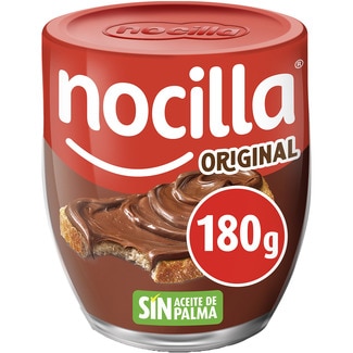 NOCILLA crema de cacao y avellanas original sin gluten y sin aceite de palma vaso 180 g