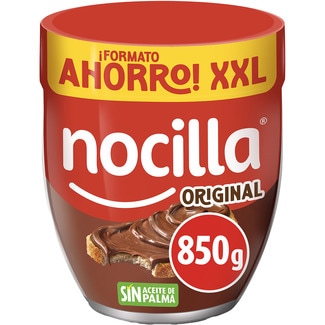 NOCILLA crema de cacao y avellanas original sin gluten y sin aceite de palma tarro 850 g