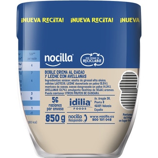 Chocomix crema de cacao, avellanas y leche sin aceite de palma sin gluten tarro 850 g - Nocilla