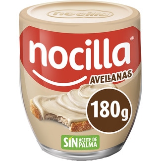 NOCILLA crema de leche y avellanas 30%- grasas saturadas sin aceite de palma vaso 180 g
