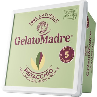 GELATOMADRE helado italiano de pistacho tarrina 700 ml