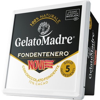 GELATOMADRE Fondentero Novi Italian dark chocolate ice cream tub 700 ml