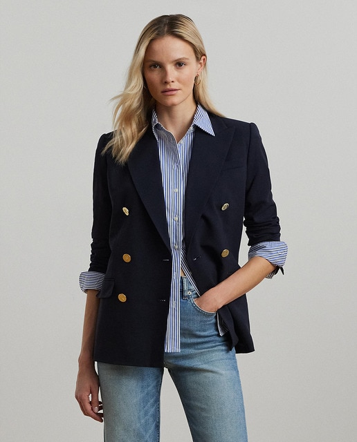 Lauren Ralph Lauren - Blazer de mujer con bolsillos y botones.
