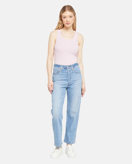 Levi's - Vaquero recto Ribcage™ Straigh Ankle de mujer tiro alto.