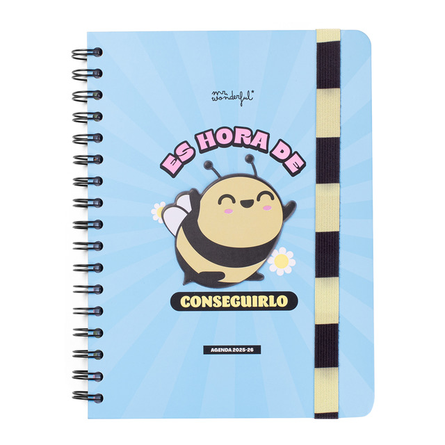 Agenda escolar 2025-2026 semanal Mr Wonderful: Es hora de conseguirlo..