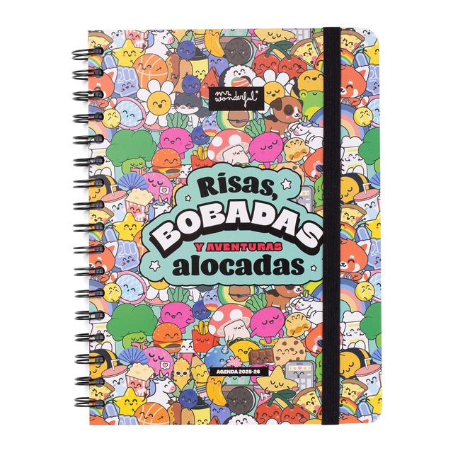 Agenda escolar 2025-2026 semanal Mr Wonderful: Risas, bobadas y aventuras alocadas..