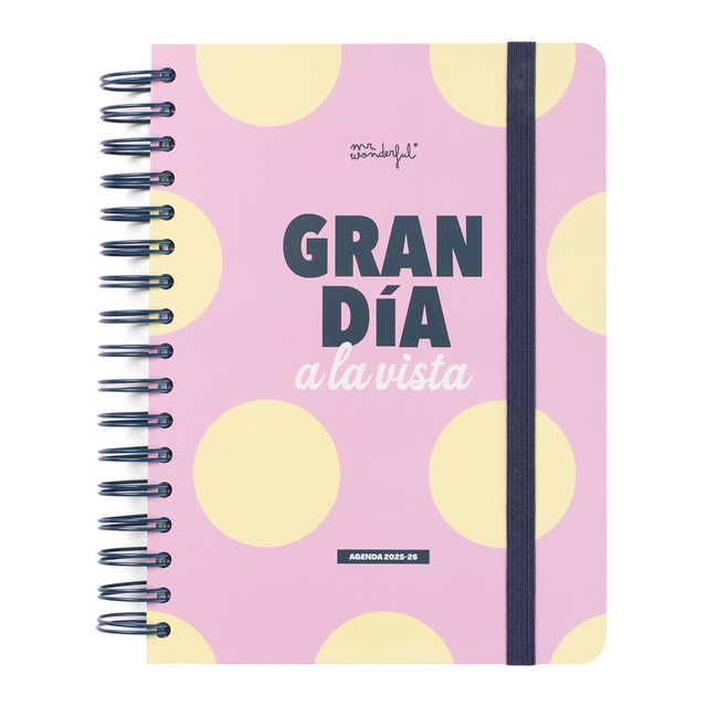 Agenda escolar 2025-2026 diaria Mr Wonderful: Gran día a la vista..