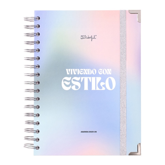 Agenda semanal 18 meses 2025-2026 Mr Wonderful: Viviendo con estilo..