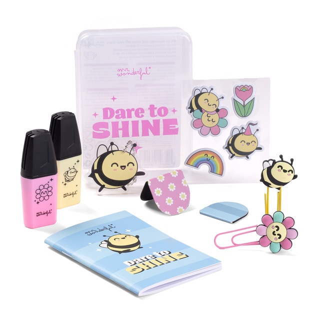 Kit para decorar tu agenda Mr Wonderful: Dare to shine..