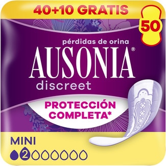 AUSONIA DISCREET compresas para pérdidas de orina mini bolsa 40 unidades