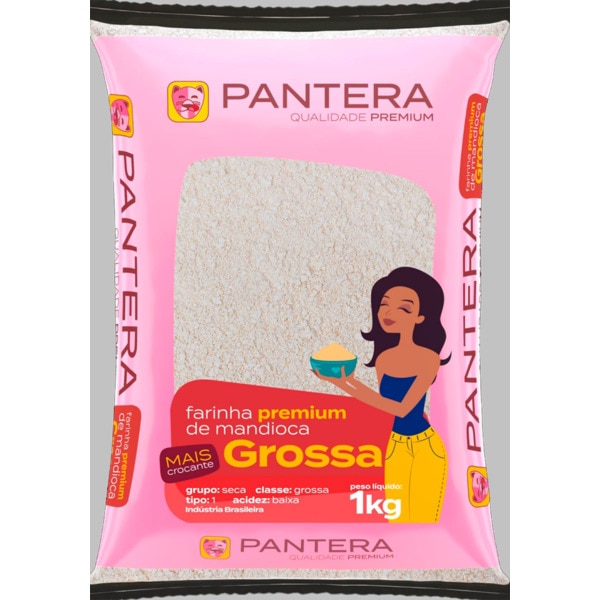 Farinha Grossa de Mandioca embalagem 1 kg