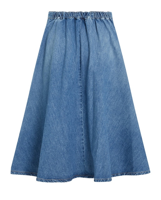 Falda midi vaquera