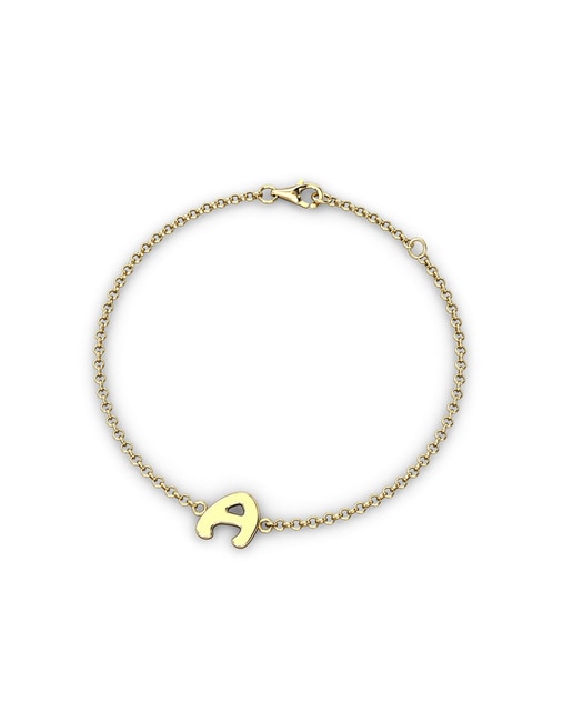 Pulsera Oro Inicial "A"