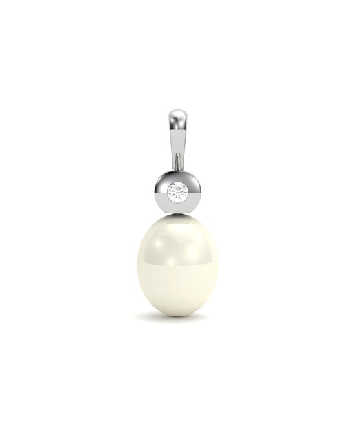 Colgante Bri 0,05 Ct Perla Cul