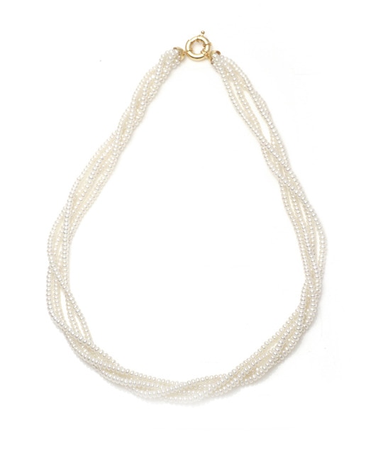 Collar Denario Oro Perlas
