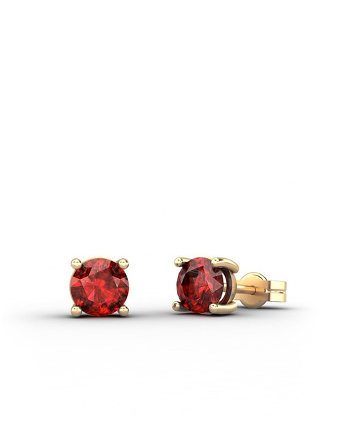 Pendientes Oro Rubi