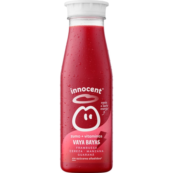 Sumo Energizante Vaya Bayas de Framboesa, Cerejas, Goji, Guaraná e Vitaminas garrafa 330 ml