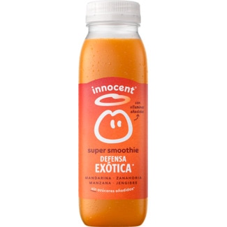 Innocent Super Smoothie Recarga de Tangerina, Cenoura, Maçã, Gengibre e Sementes de Linhaça garrafa 300 ml