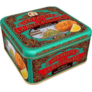 La Mére Poulard Bolachas de Manteiga e Limão lata 250 g