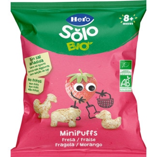 Hero Snack de Morango Bio embalagem 18 g