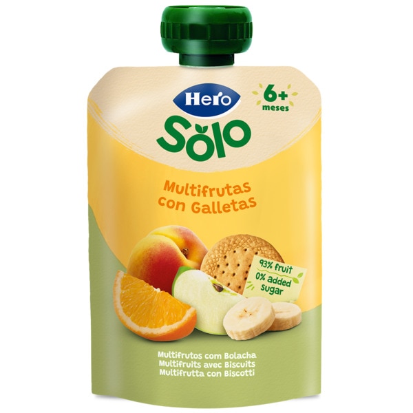 Pouch Multifrutas com Bolacha embalagem 100 g