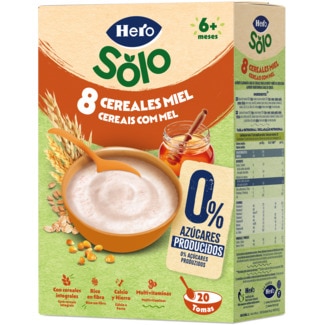 Hero Farinha 8 Cereais com Mel embalagem 340 g