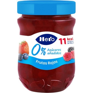 HERO confitura de frutos rojos 0% azúcares añadidos flask 280 g