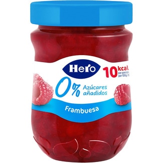 HERO confitura de frambuesa 0% azúcares añadidos flask 280 g