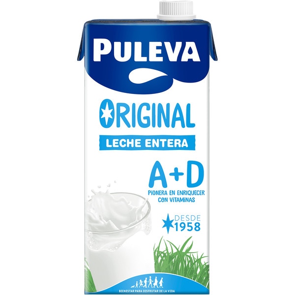 precios Puleva Leche Entera Original Con Vitamina A+D Brik 1 L en Hipercor