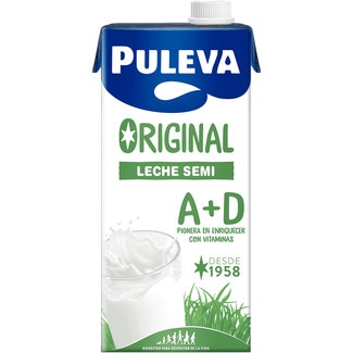 precios Puleva Leche Semidesnatada Original Con Vitamina A+D Brik 1 L en Hipercor