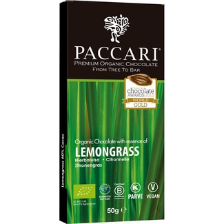 PACARI Einzel-Cappuccino mit Bio-Bitterschokolade und Zitronenverbene Tafel 50 g