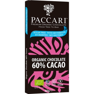 PACARI Bio-Schokolade 60% Kakao Tafel 50 g