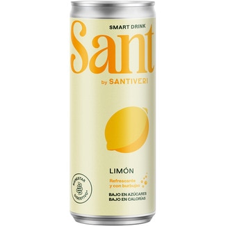 SANT Erfrischungsgetränk Zitrone mit Sprudel für das Verdauungswohl, mit wenig Zucker Dose 33 cl zuckerarm