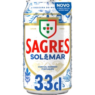 Sagres Cerveja Sol & Mar lata 33 cl