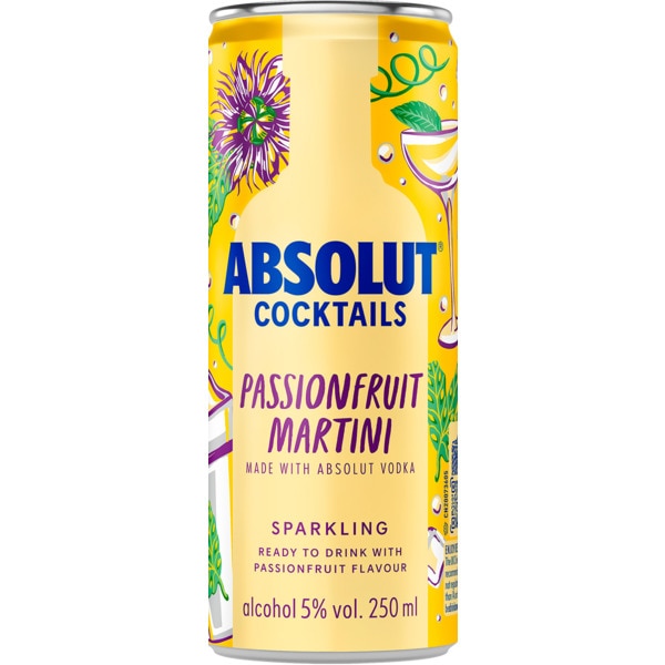 Cocktails Vodka Passionfruit Martini lata 25 cl