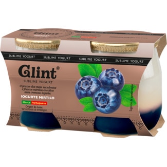 Glint Iogurte de Mirtilo Pack 2 unidades embalagem 125 g