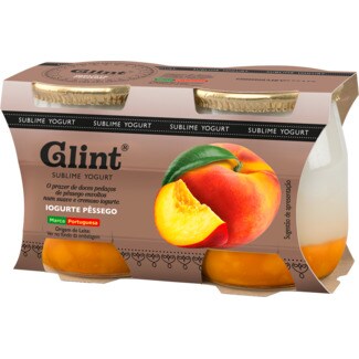 Glint Iogurte de Pêssego pack 2 unidades embalagem 125 g
