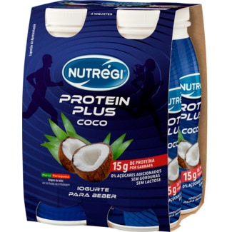Nutregi Iogurte Proteína Magro Líquido de Coco Pack 4 unidades embalagem 170 g