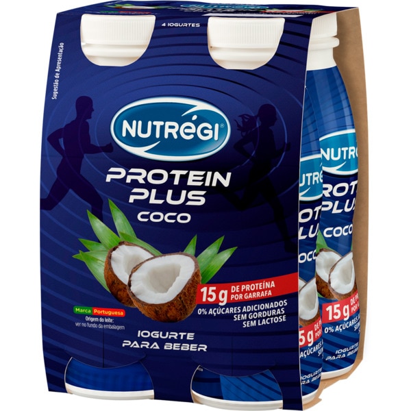 Iogurte Proteína Magro Líquido de Coco Pack 4 unidades embalagem 170 g