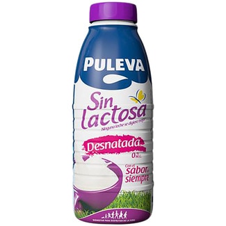 precios Puleva Leche Desnatada 0% Materia Grasa Sin Lactosa Botella 1 L en Hipercor