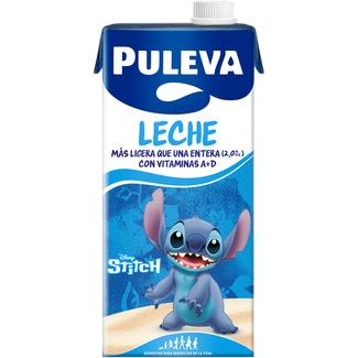 PULEVA Disney Pixar whole milk lighter than whole milk 2% fat content w/ vitamins A+D carton 1 l
