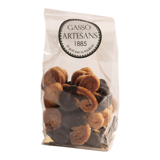 Palmeritas chocolate negro Gasso Artesans 1885