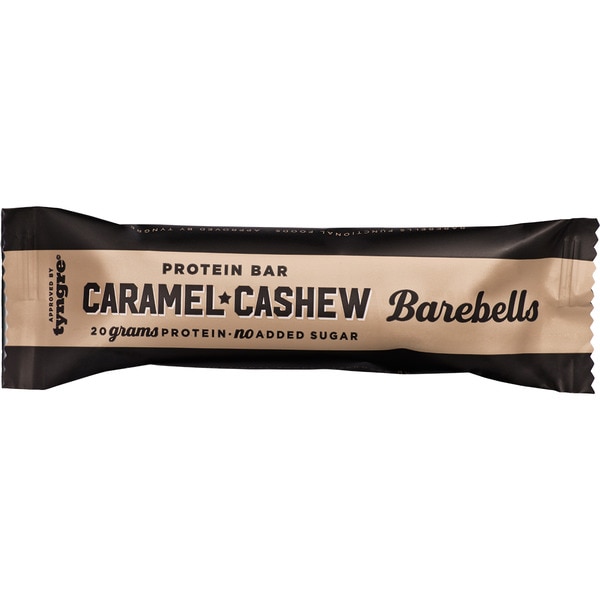 Protein bar caramel and cashew flavour no added sugar container 55 g