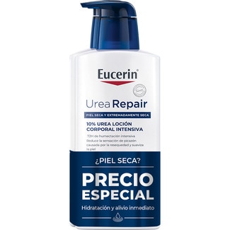 EUCERIN UreaRepair loción corporal intensiva para piel seca y extremadamente seca pack 2 frasco 400 ml hidratación y alivio inmediato