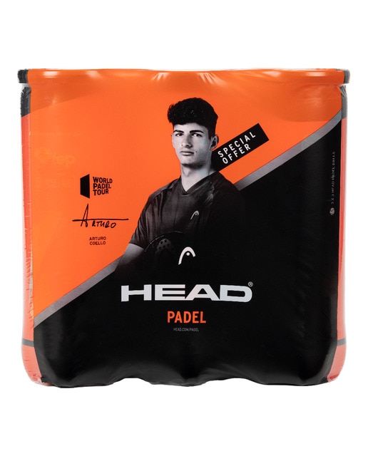 Tripack de pelotas de pádel Head